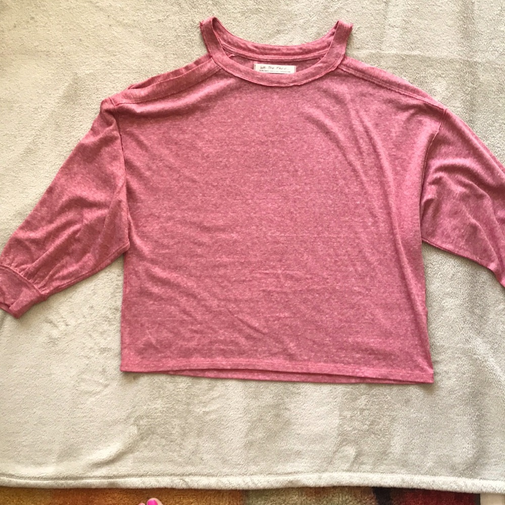 Free People split sleeve lightweight top